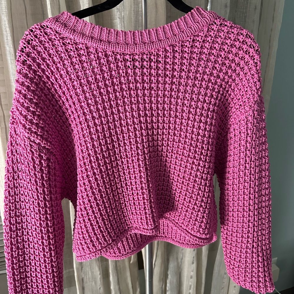 Cozy Pink Knit Sweater
